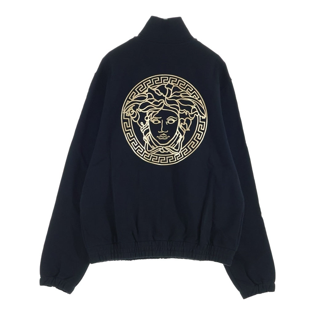 VERSACE(ヴェルサーチ) 23SS Medusa Cotton High-Neck Zip-Up Jacket 1014422 1A10247 メデューサコットンハイネックジップアップジャケット ロゴプリントジップアップトラックジャケット