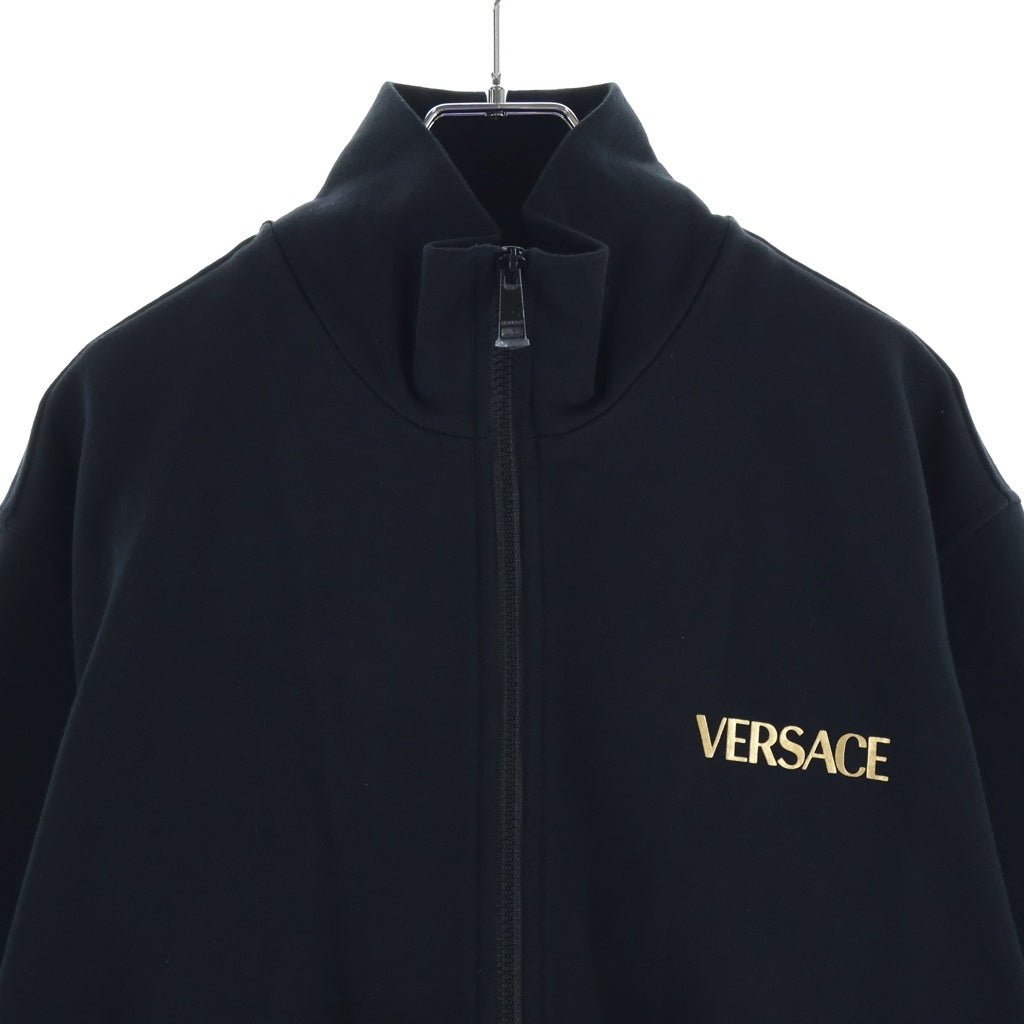 VERSACE(ヴェルサーチ) 23SS Medusa Cotton High-Neck Zip-Up Jacket 1014422 1A10247 メデューサコットンハイネックジップアップジャケット ロゴプリントジップアップトラックジャケット