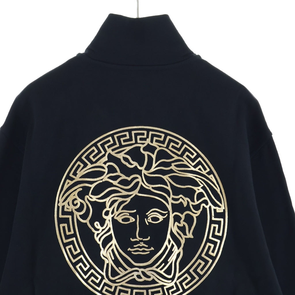 VERSACE(ヴェルサーチ) 23SS Medusa Cotton High-Neck Zip-Up Jacket 1014422 1A10247 メデューサコットンハイネックジップアップジャケット ロゴプリントジップアップトラックジャケット