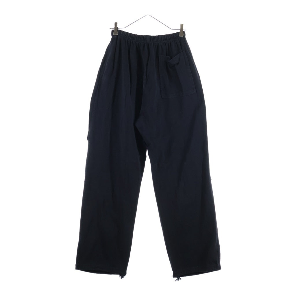 COMOLI(コモリ) 25AW COTTON JERSEY KNEE TUCK PANTS コットンジャージー ニータックパンツ ブラック C03-05006