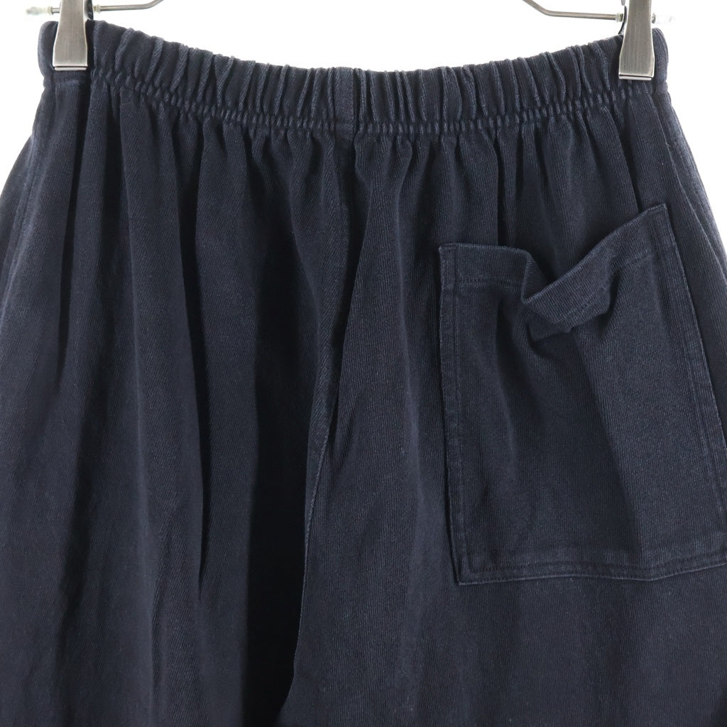 COMOLI(コモリ) 25AW COTTON JERSEY KNEE TUCK PANTS コットンジャージー ニータックパンツ ブラック C03-05006
