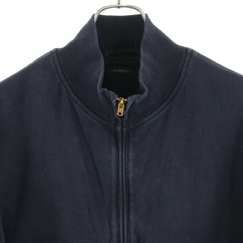 COMOLI(コモリ) 25AW COTTON JERSEY G8 JACKET コットンジャージー G8ジャケット ブラック C03-05005