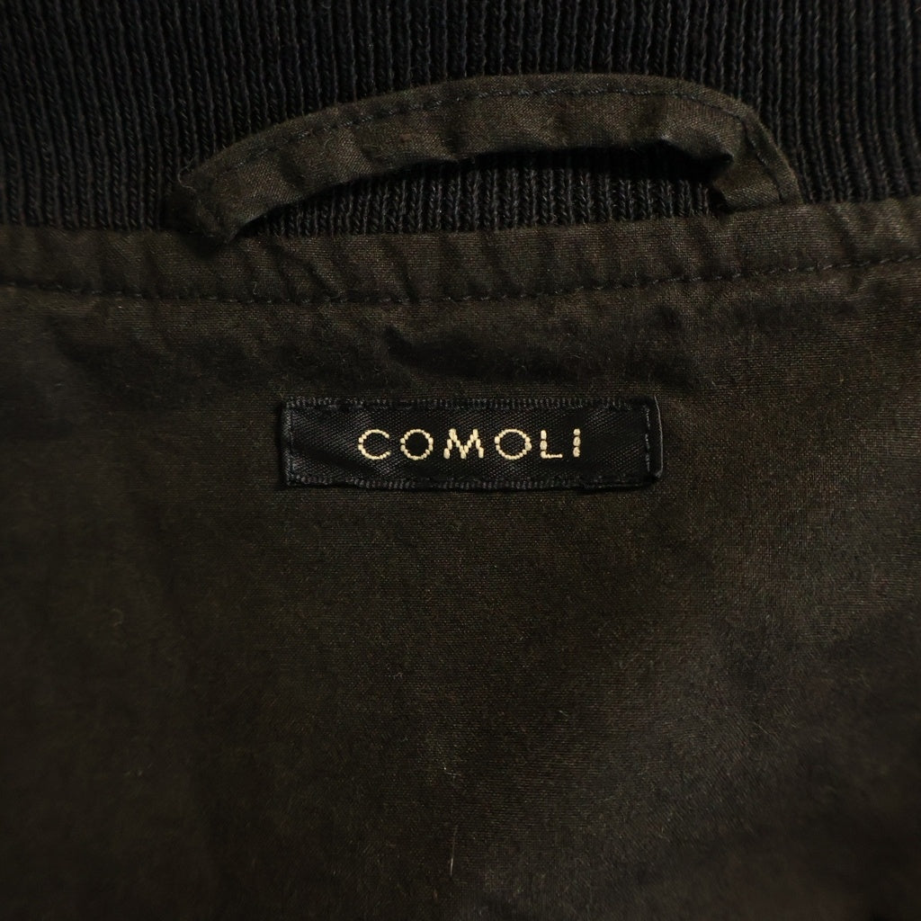 COMOLI(コモリ) 25AW COTTON JERSEY G8 JACKET コットンジャージー G8ジャケット ブラック C03-05005