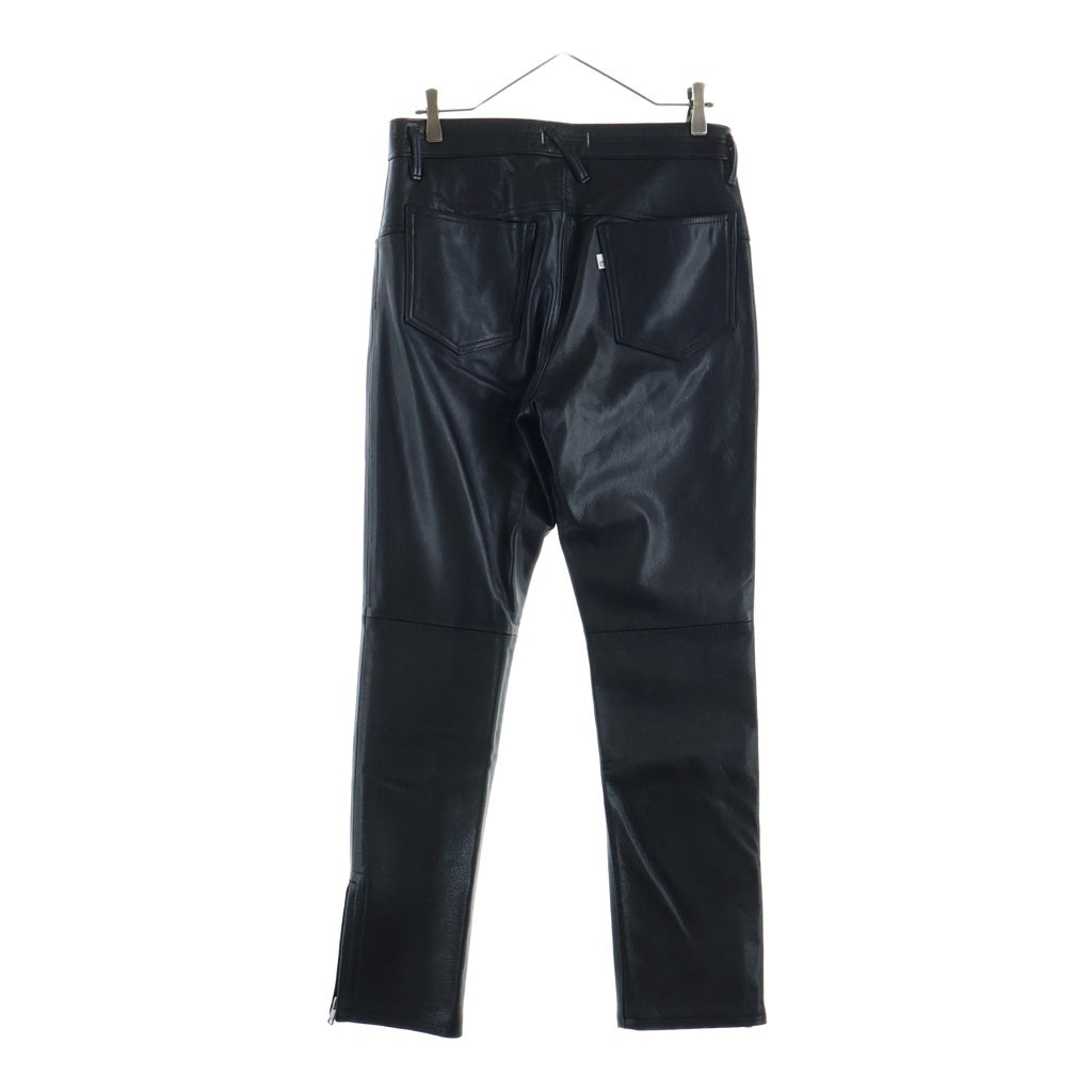 nonnative(ノンネイティブ) EXPLORER JEANS DROPPED FIT COW LEATHER レザーパンツ ブラック NN-P4016