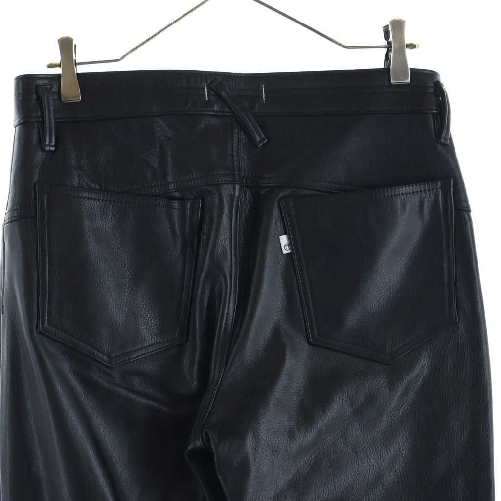 nonnative(ノンネイティブ) EXPLORER JEANS DROPPED FIT COW LEATHER レザーパンツ ブラック NN-P4016