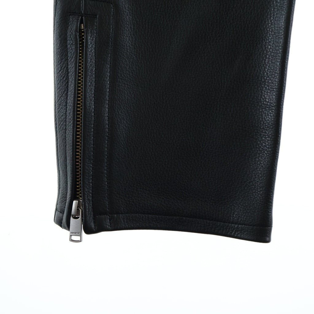 nonnative(ノンネイティブ) EXPLORER JEANS DROPPED FIT COW LEATHER レザーパンツ ブラック NN-P4016