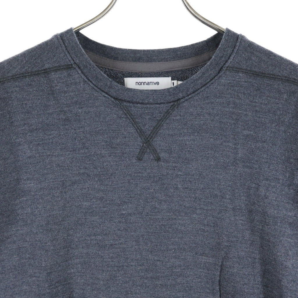 nonnative(ノンネイティブ) WOOL SWEATSHIRT ウール クルーネックスウェットトレーナー グレー NN-C4009