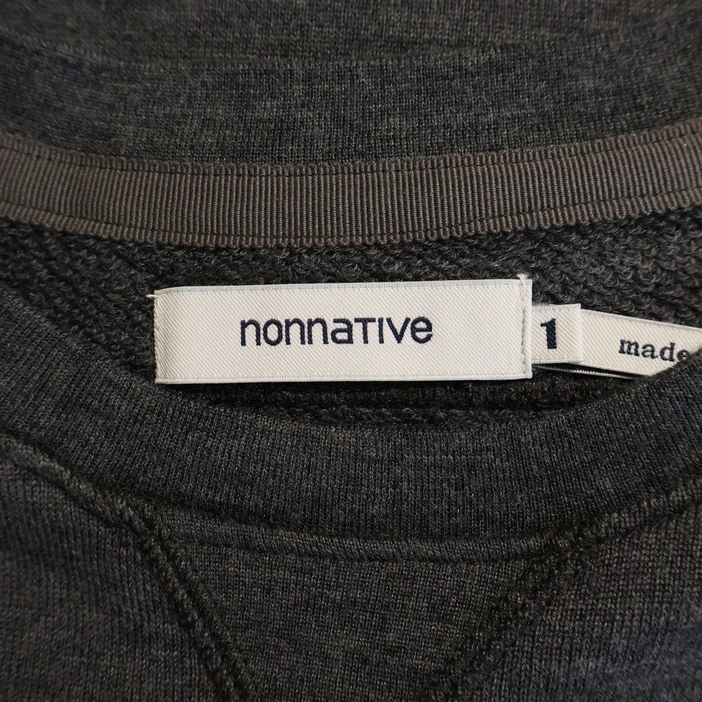 nonnative(ノンネイティブ) WOOL SWEATSHIRT ウール クルーネックスウェットトレーナー グレー NN-C4009