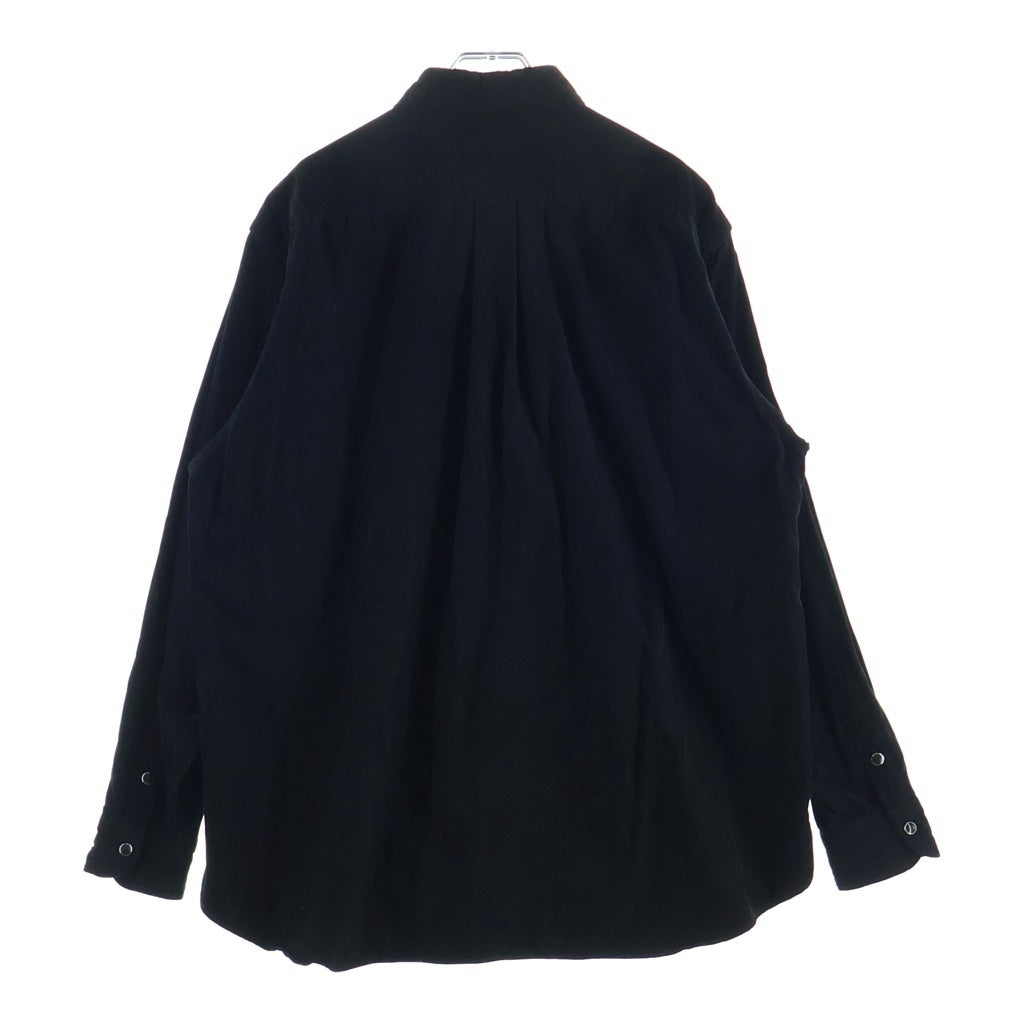 COMOLI(コモリ) 25AW コーデュロイ コモリシャツ 長袖シャツ ブラック C03-02008