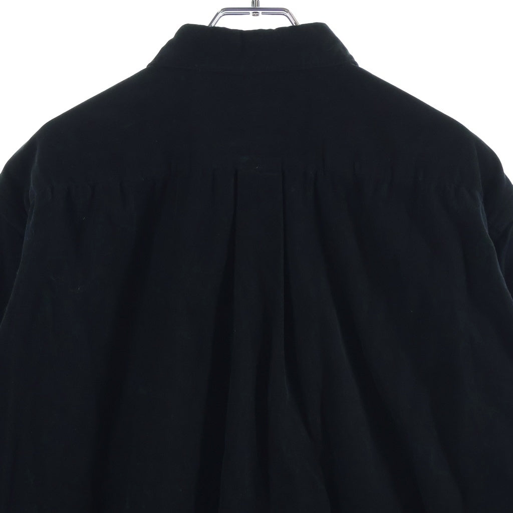 COMOLI(コモリ) 25AW コーデュロイ コモリシャツ 長袖シャツ ブラック C03-02008