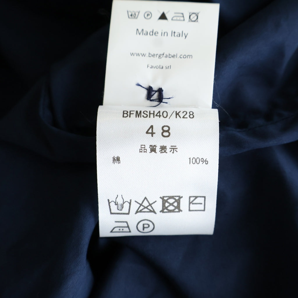 Bergfabel(バーグファベル) Farmer Shirt 長袖シャツ ネイビー BFMSH40