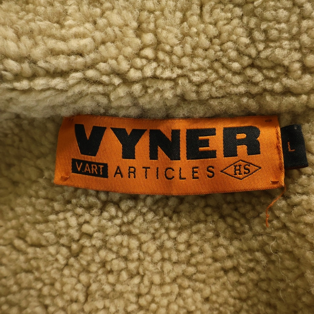VYNER ARTICLES(ヴァイナーアーティクルズ) ムートンボア レザージャケット ブルゾン ブラウン