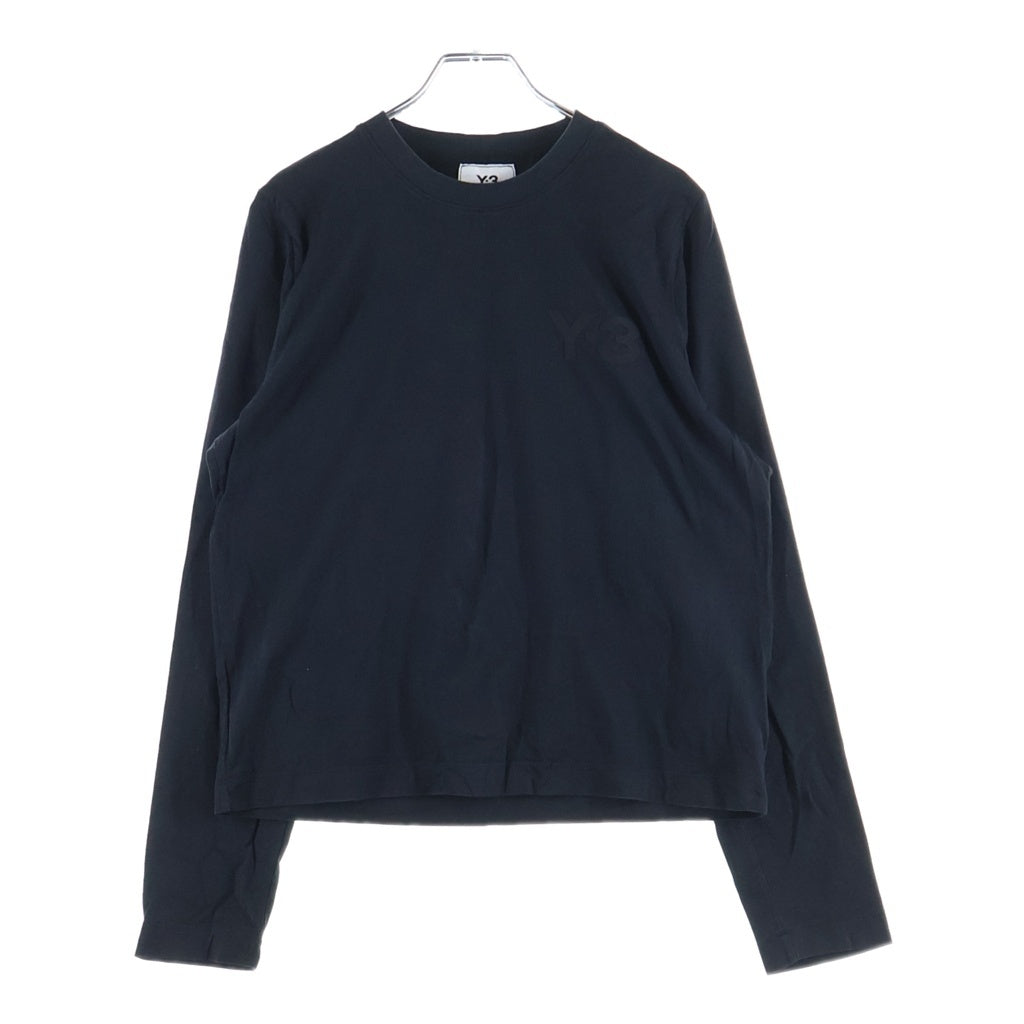 Y-3(ワイスリー) LOGO LONGSLEEVE TEE 16C001 ロゴプリント ロングスリーブ カットソー Tシャツ ブラック