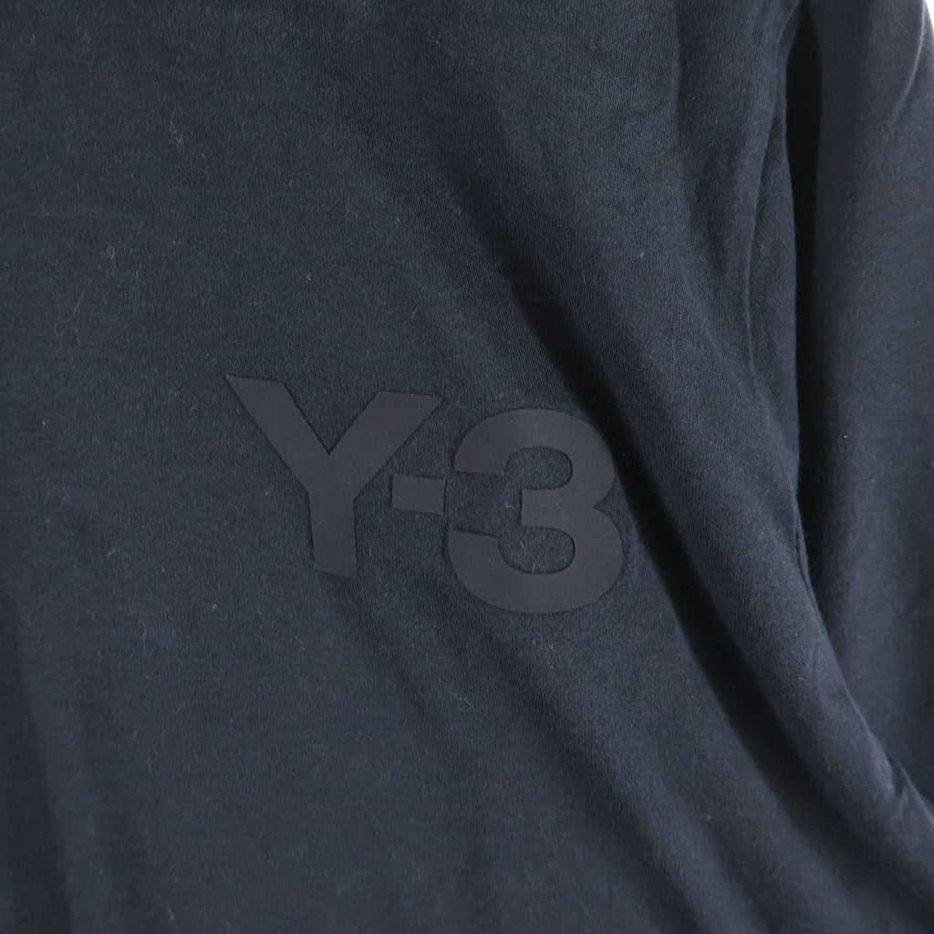 Y-3(ワイスリー) LOGO LONGSLEEVE TEE 16C001 ロゴプリント ロングスリーブ カットソー Tシャツ ブラック