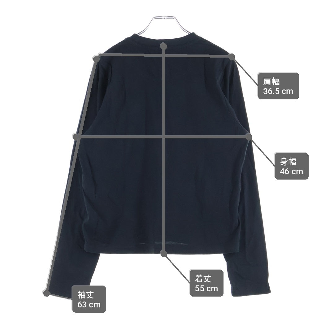 Y-3(ワイスリー) LOGO LONGSLEEVE TEE 16C001 ロゴプリント ロングスリーブ カットソー Tシャツ ブラック