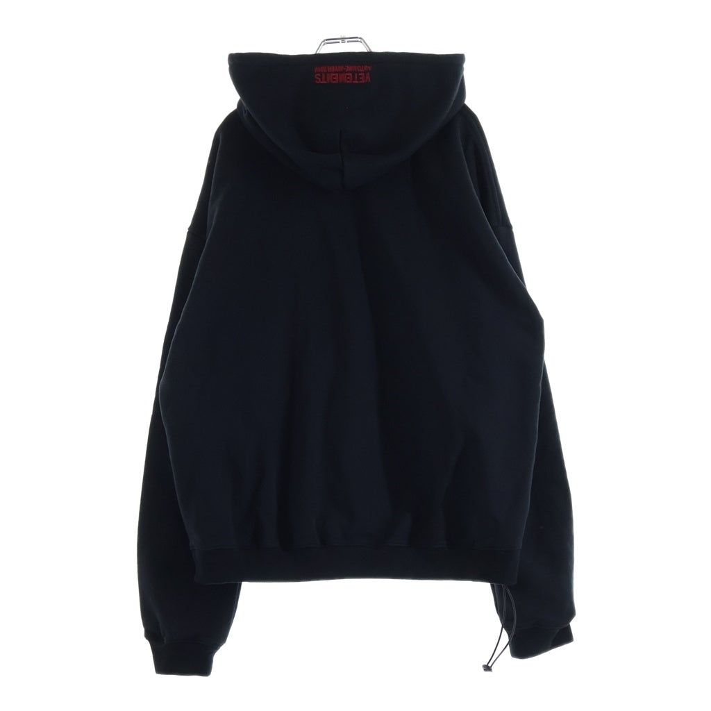 VETEMENTS(ヴェトモン) 17AW RAMMSTEIN Hoodie ラムシュタイン プリントプルオーバーパーカー フーディー ブラック MAH18TR29