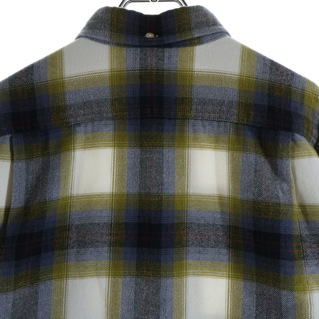 SUPREME(シュプリーム) 22SS Brushed Plaid Flannel Shirt ブラッシュド フランネルシャツ 長袖シャツ イエロー