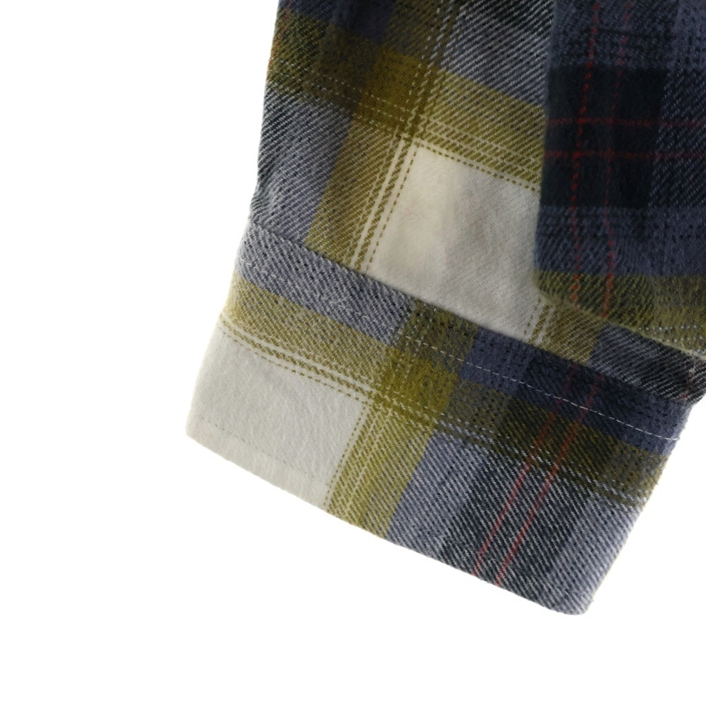 SUPREME(シュプリーム) 22SS Brushed Plaid Flannel Shirt ブラッシュド フランネルシャツ 長袖シャツ イエロー
