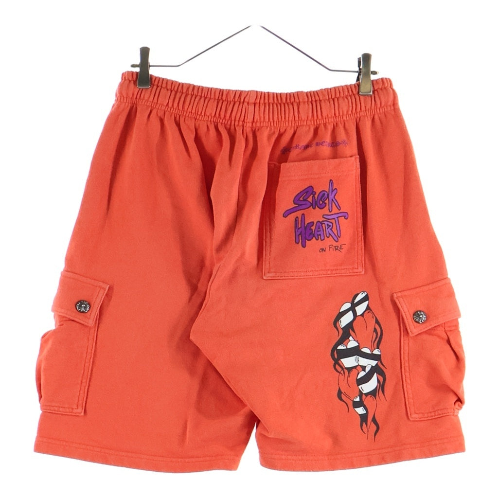 CHROME HEARTS(クロムハーツ) MATTY BOY SADISTICK LIPSTICK HALF PANTS マッティボーイ ハーフパンツ レッド