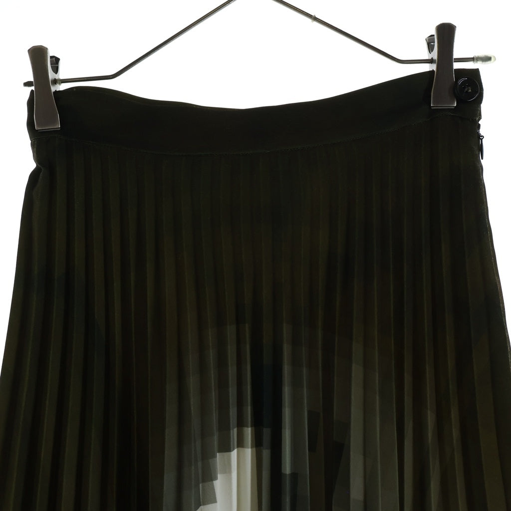 MM6 Maison Margiela(エムエムシックスメゾンマルジェラ) 22AW Print Pleated Midi Skirt プリーツスカート マルチ レディース S52MA0158 S54936