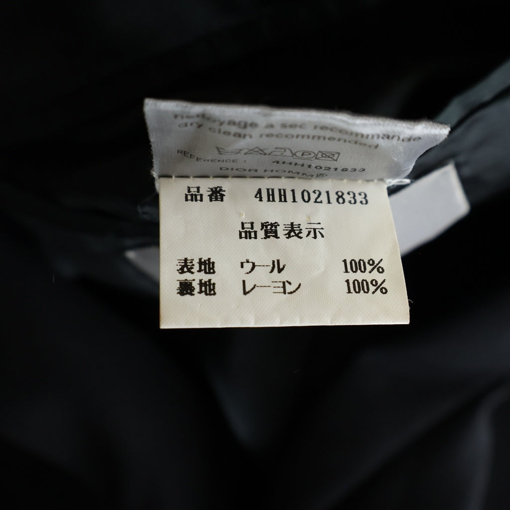 Dior HOMME(ディオールオム) 04AW エディ期 1Bテーラードジャケット チューブジャケット ブラック 4HH1021833