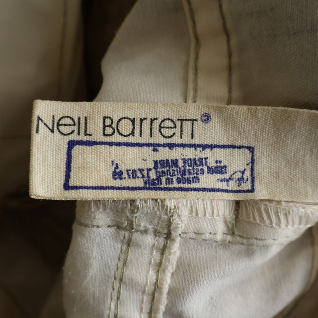 Neil Barrett(ニール バレット) Pants むら染め コットンパンツ ブラウン