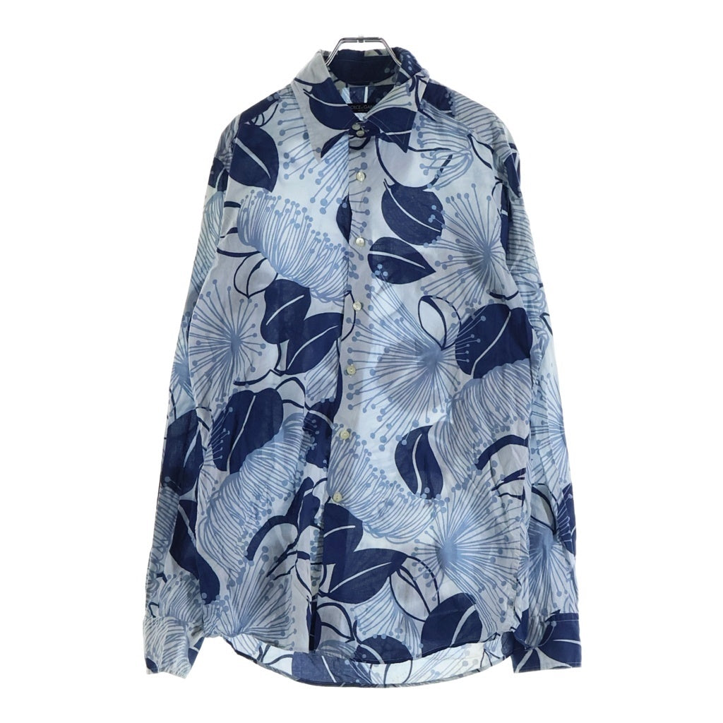 DOLCE & GABBANA(ドルチェアンドガッバーナ) 総柄 長袖シャツ ブルー VSR26 S5CC