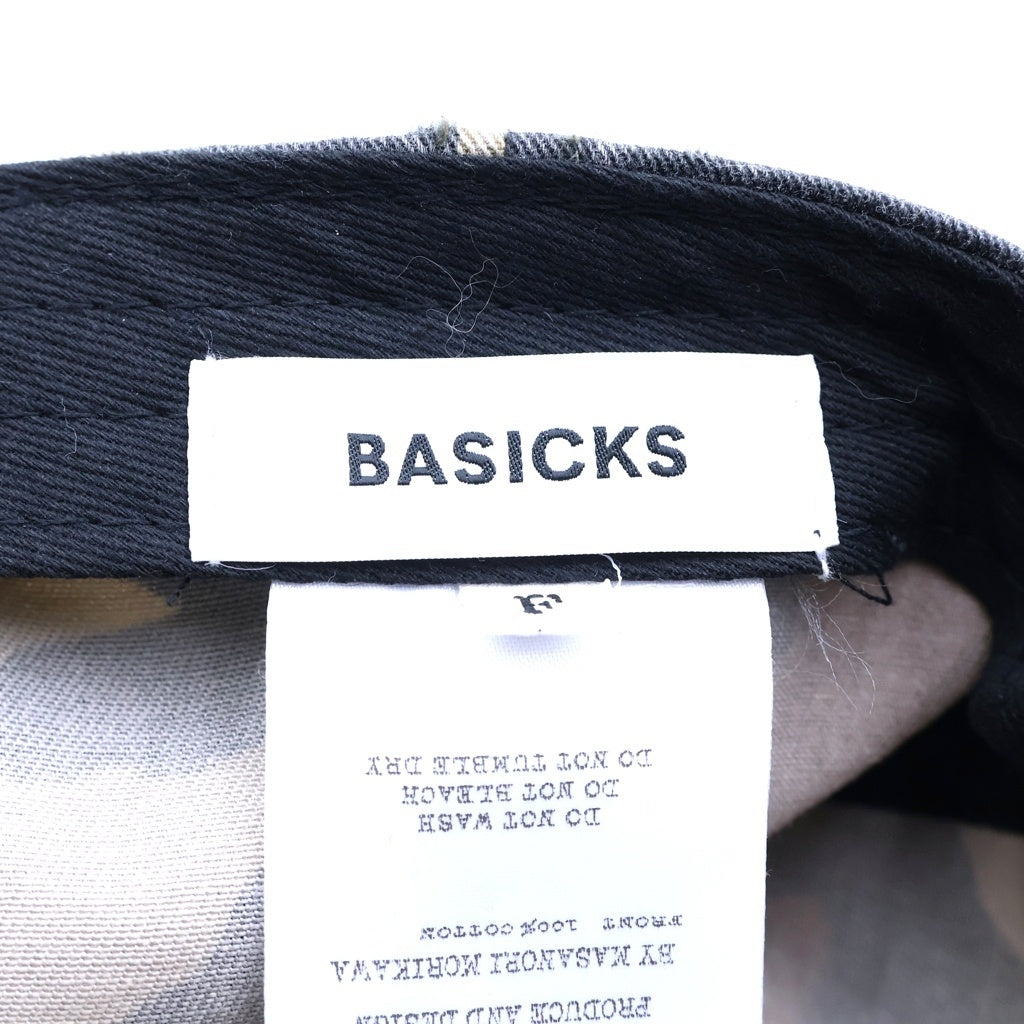 BASICKS(ベイシックス) x F.M.C.D 3WAY CAMO CAP カモ柄 キャップ 帽子 ブラウン