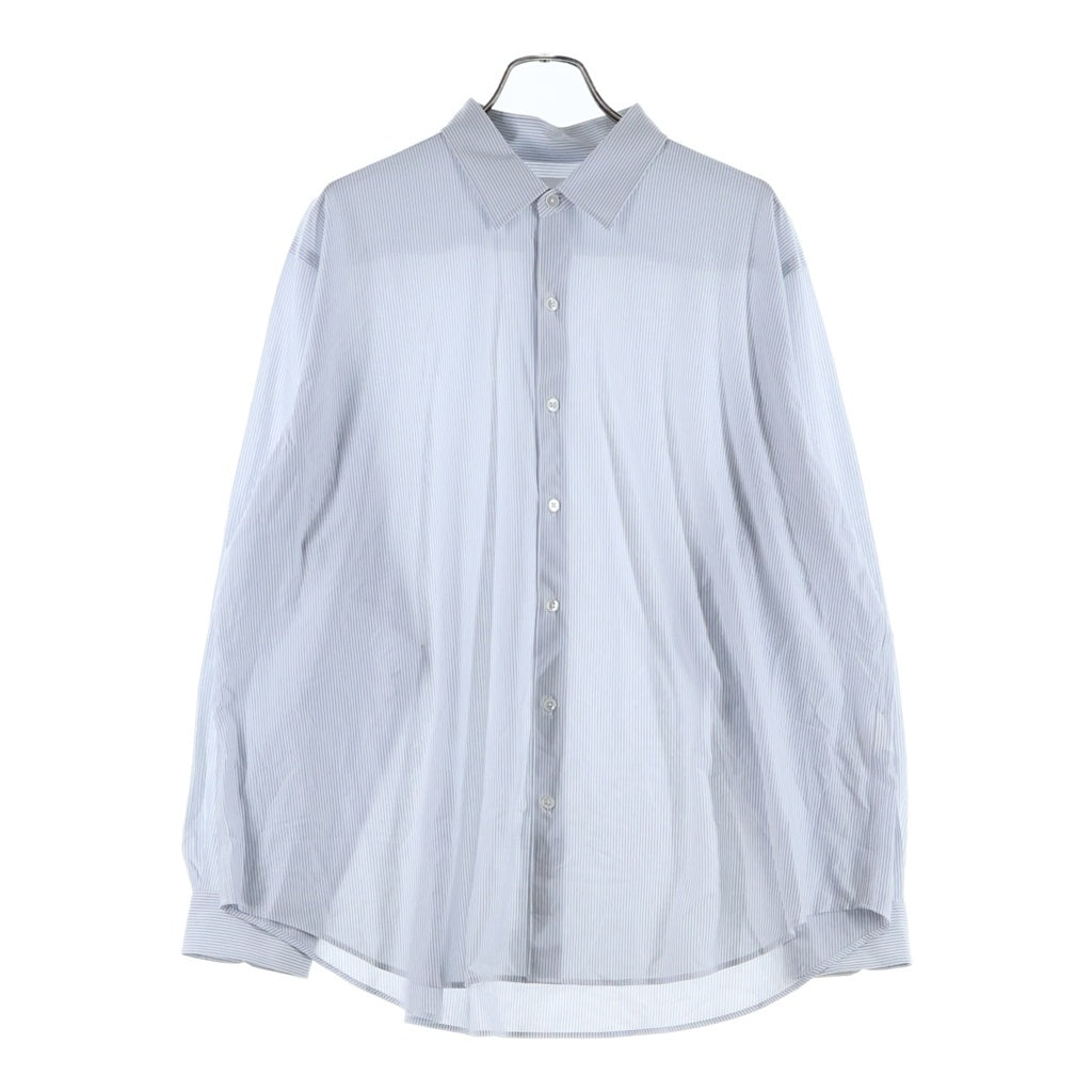 NO BRAND(ノーブランド) KANEMASA PHIL 46G STRIPE ATMOSPHERE SHIRT カネマサフィル ストライプ アトモスフィア 長袖シャツ ホワイト KM26S-024WB