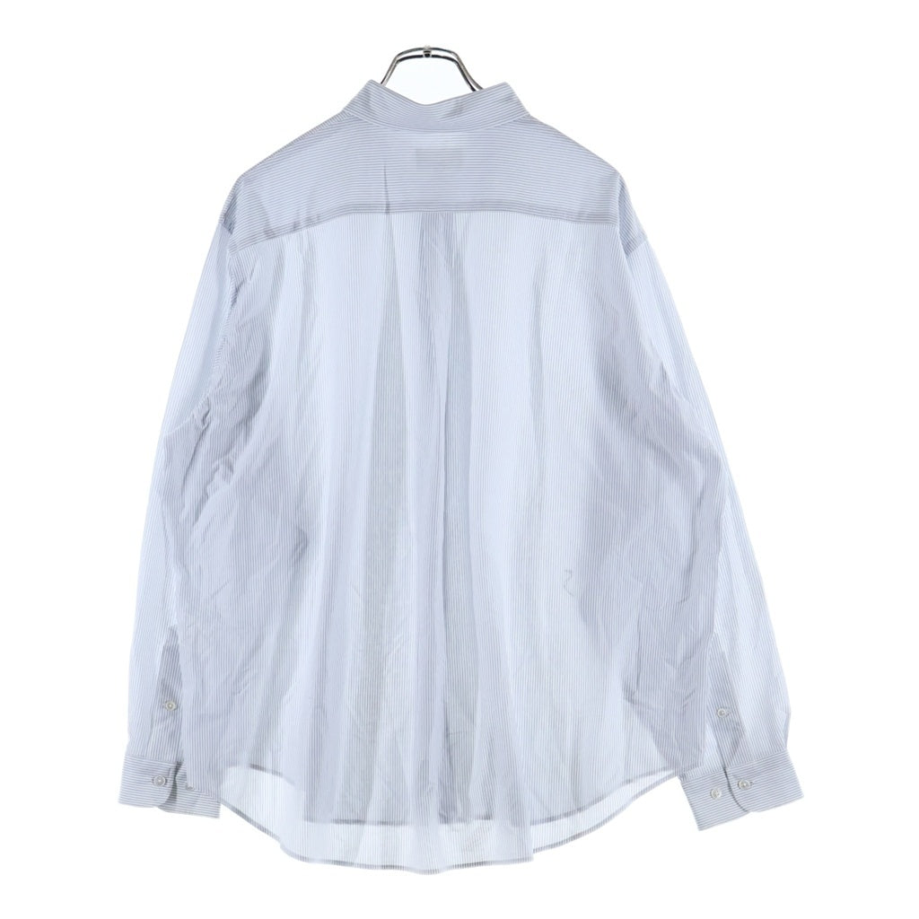 NO BRAND(ノーブランド) KANEMASA PHIL 46G STRIPE ATMOSPHERE SHIRT カネマサフィル ストライプ アトモスフィア 長袖シャツ ホワイト KM26S-024WB