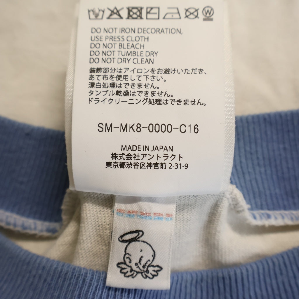 SAINT MICHAEL(セントマイケル) 26SS ×Boys of Summer BOS SS T-SHIRT RINGER TEE ボーイズ オブ サマー リンガークルーネック半袖Tシャツカットソー ホワイト SM-MK8-0000-C16