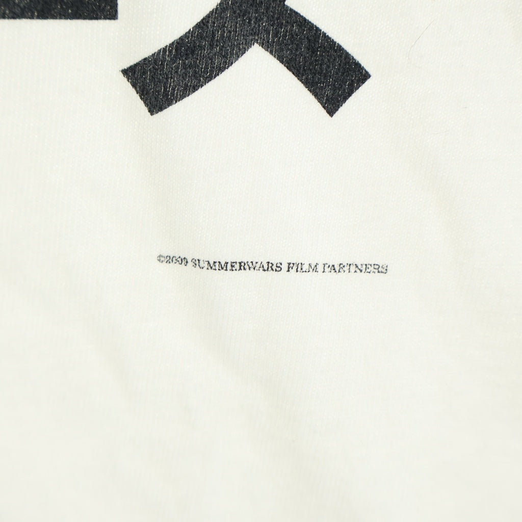 SAINT MICHAEL(セントマイケル) 24AW ×GEEKS RULE サマーウォーズ 半袖Tシャツ カットソー クルーネック ホワイト SM-YS1-0000-C28