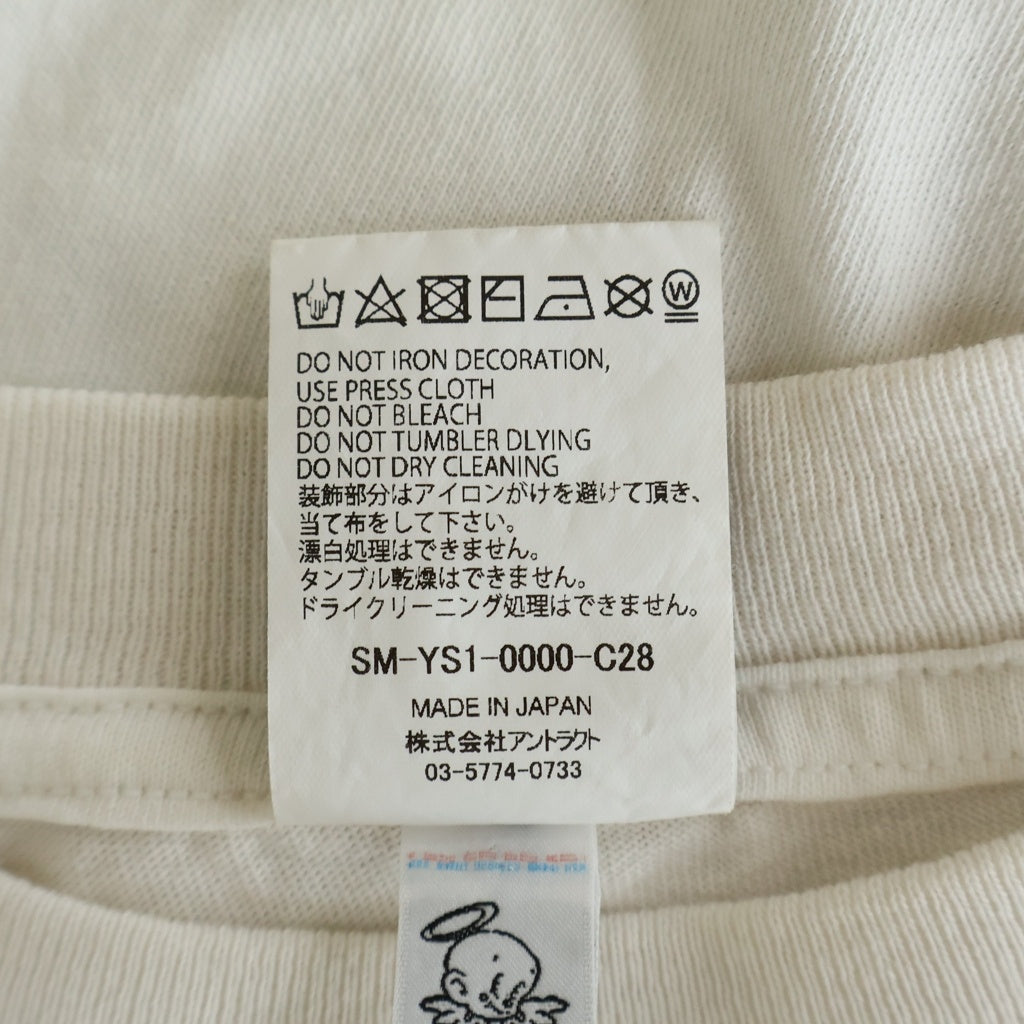SAINT MICHAEL(セントマイケル) 24AW ×GEEKS RULE サマーウォーズ 半袖Tシャツ カットソー クルーネック ホワイト SM-YS1-0000-C28