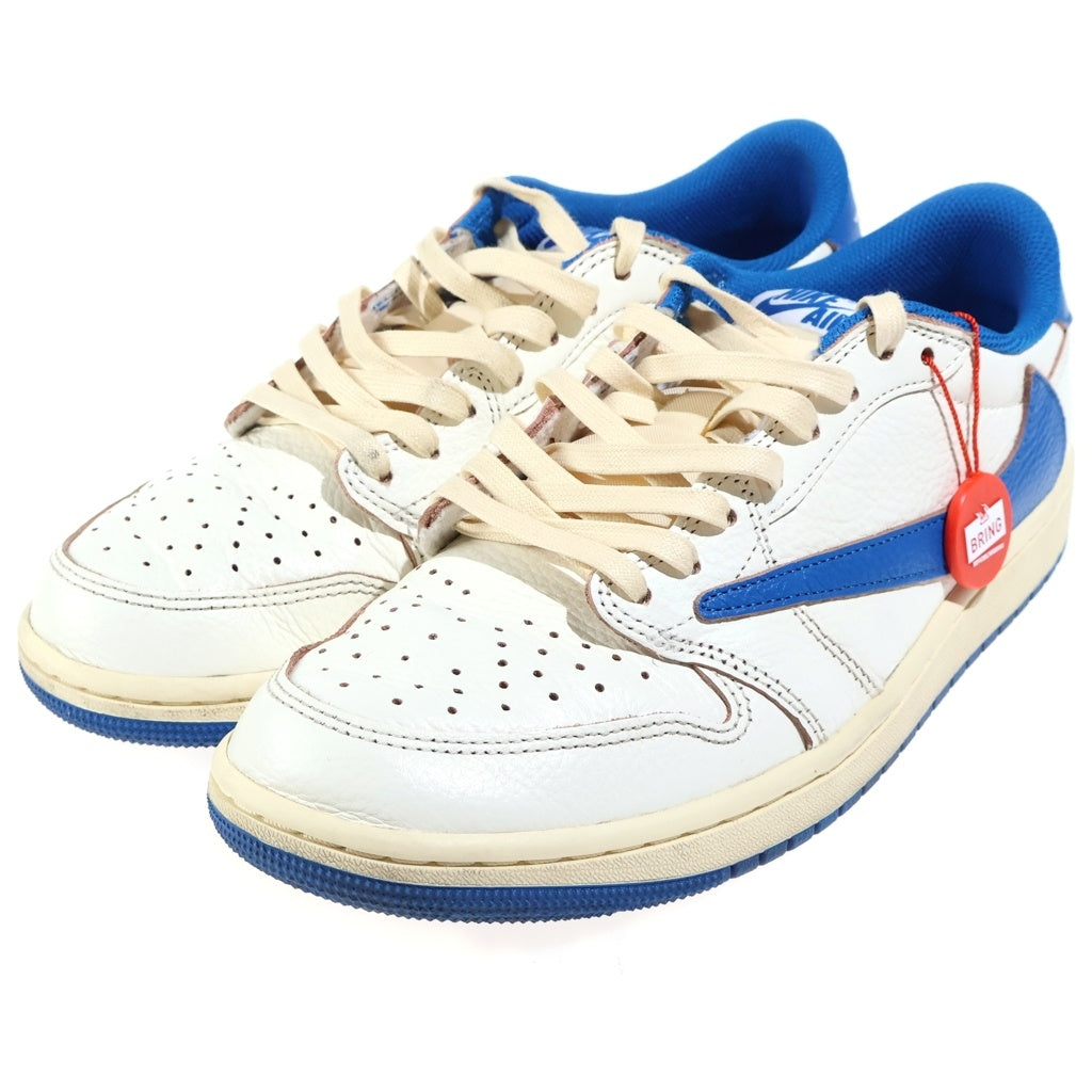 NIKE(ナイキ) ×TRAVIS SCOTT ×FRAGMENT DESIGN AIR JORDAN1 LOW OG SP エアジョーダン1 ローカットスニーカー US9.5/27.5cm DM7866-104