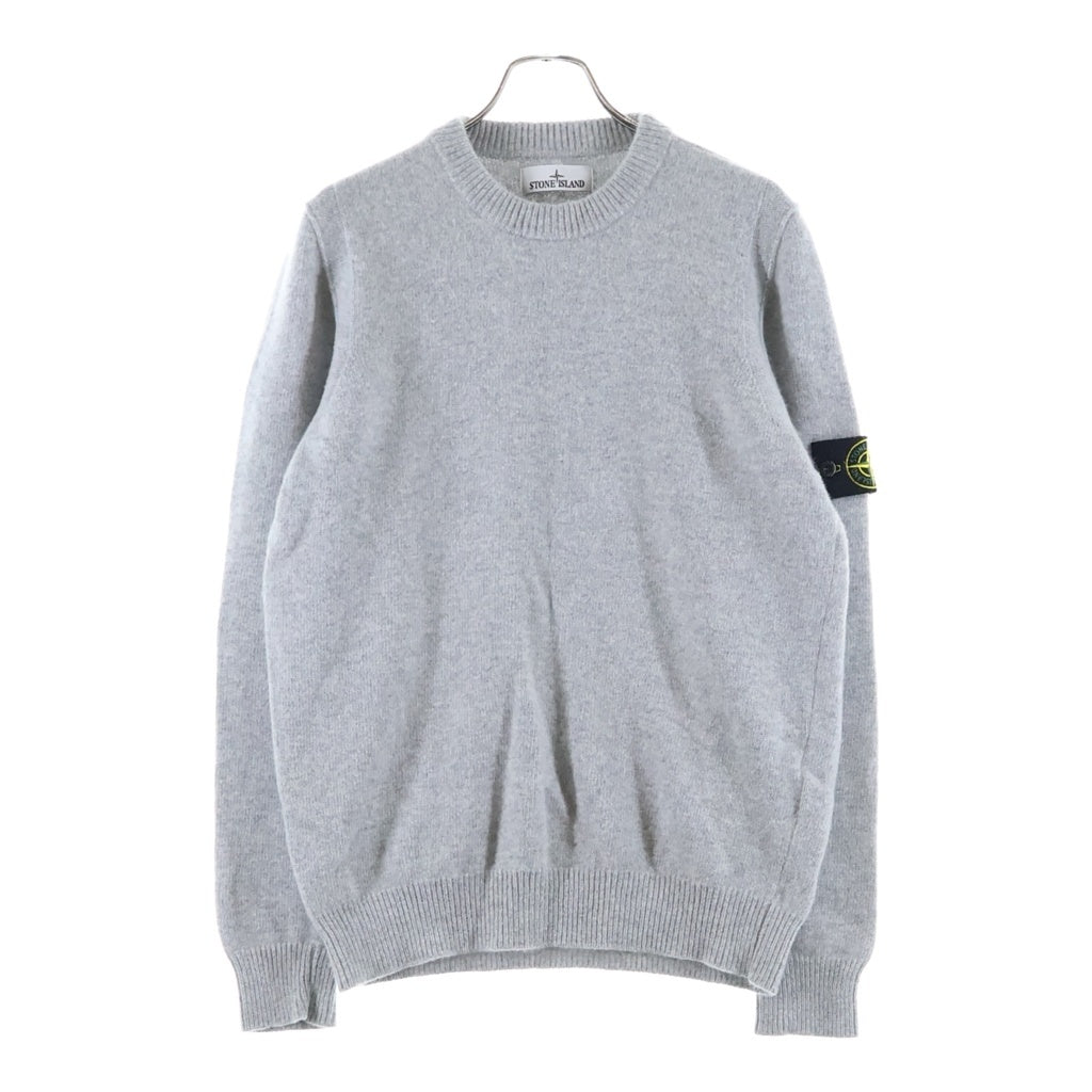 STONE ISLAND(ストーンアイランド) ロゴワッペン クルーネック ニットセーター グレー