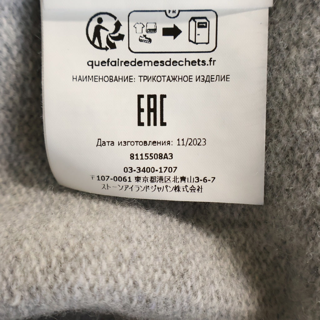 STONE ISLAND(ストーンアイランド) ロゴワッペン クルーネック ニットセーター グレー