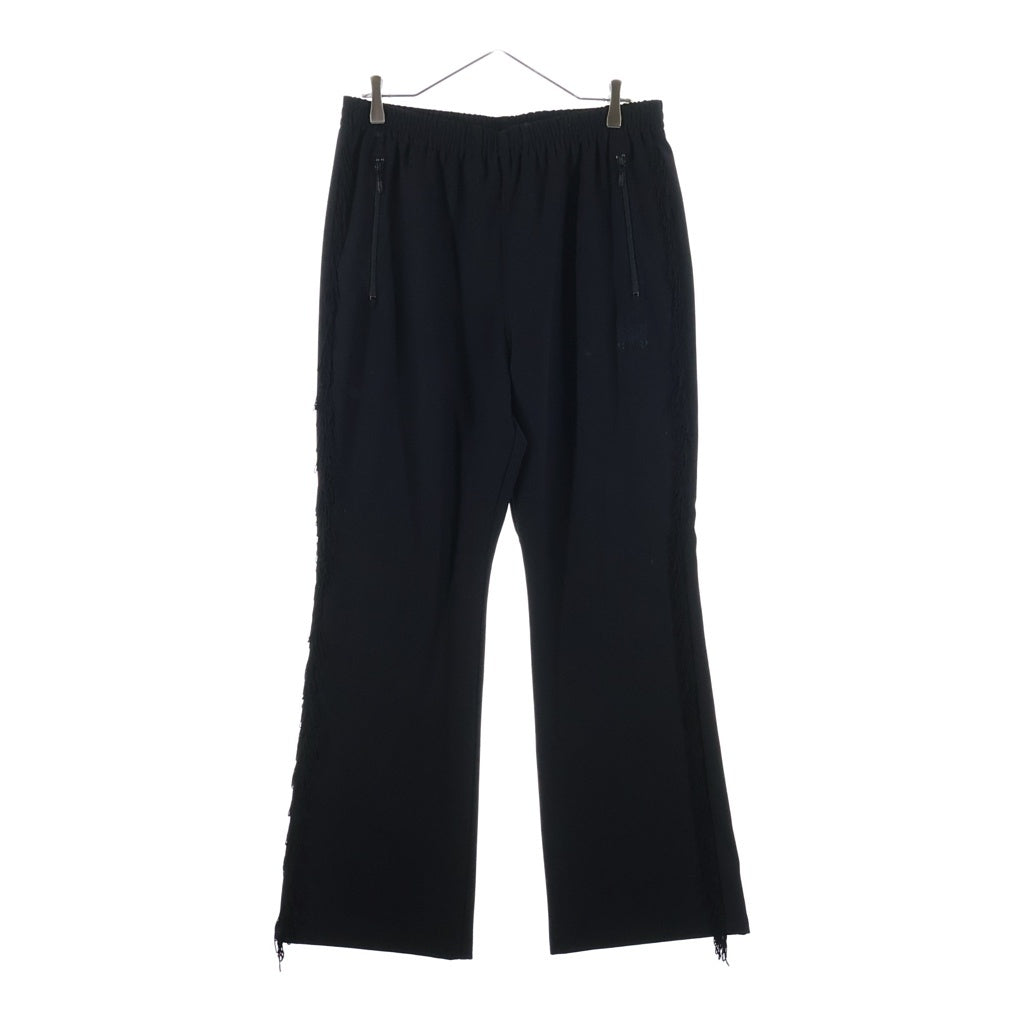 Needles(ニードルス) FRINGE BOOT CUT TRACK PANT フリンジ ブーツカット トラックパンツ ブラック