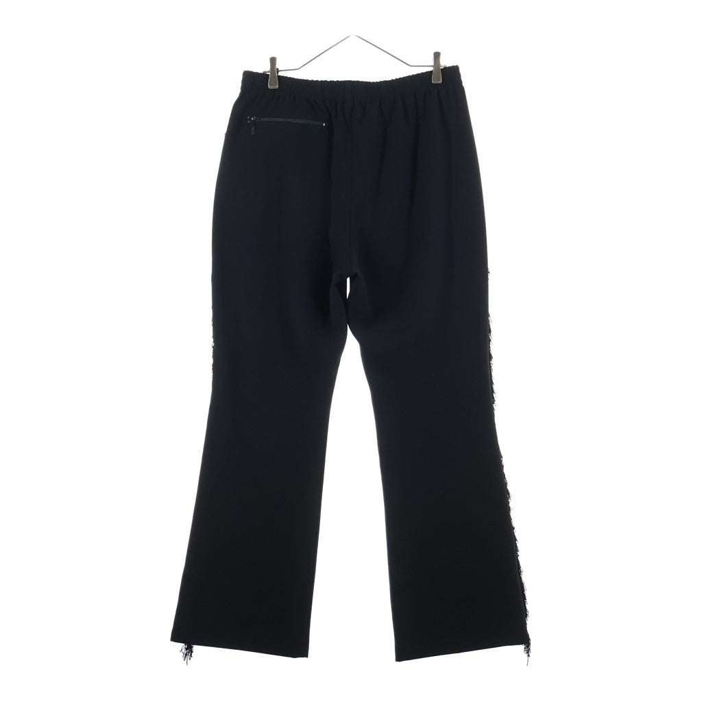 Needles(ニードルス) FRINGE BOOT CUT TRACK PANT フリンジ ブーツカット トラックパンツ ブラック