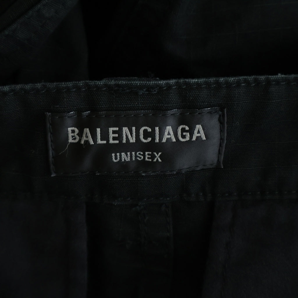 BALENCIAGA(バレンシアガ) 23AW マルチポケットデザイン ジップアップ ワイドフレア パンツ ブラック 768810 TKP27