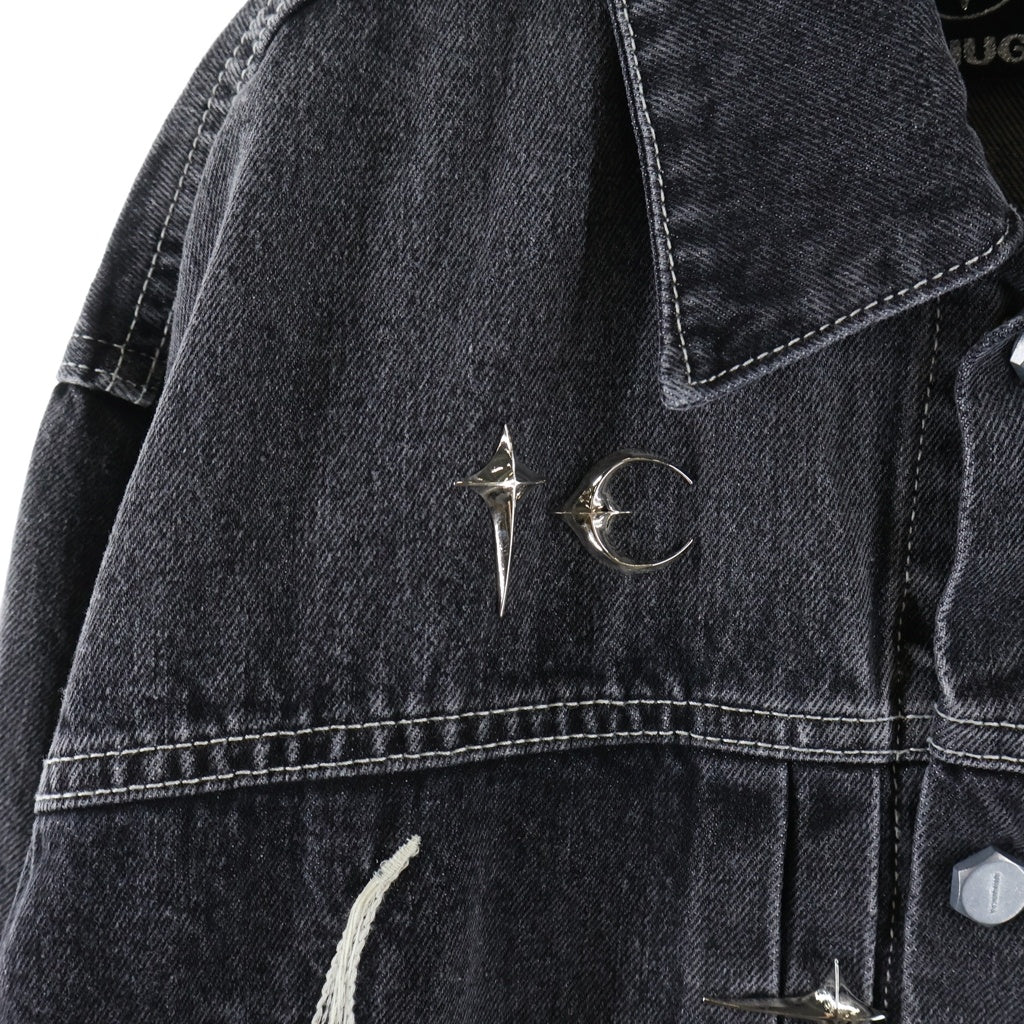 THUG CLUB(サグクラブ) 24SS Tribal Tree Denim Jacket トライバルツリー デニムジャケット ブラック TC24JK0802