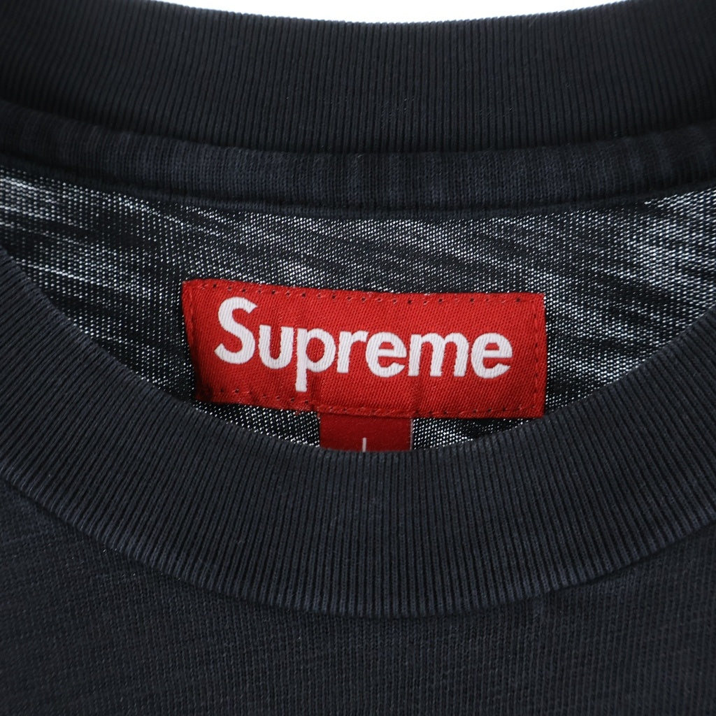 SUPREME(シュプリーム) 23FW Old English S/S To オールド イングリッシュ ロゴエンブロイダリー クルーネック 半袖Tシャツ カットソー ブラック