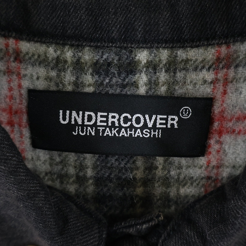 UNDERCOVER(アンダーカバー) 23AW HAND Denim Jacket UC2C4212 ハンドビーズ 裏シャギーCK 加工Gジャン ブラック