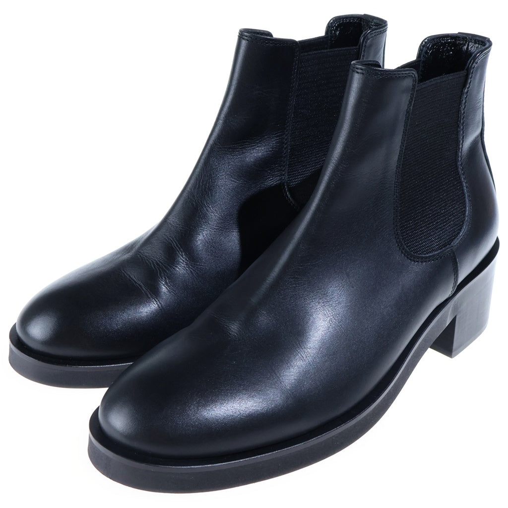 PADRONE(パドローネ) BL SIDE GORE BOOTS ヒール サイドゴアブーツ ブラック PU8394-1101
