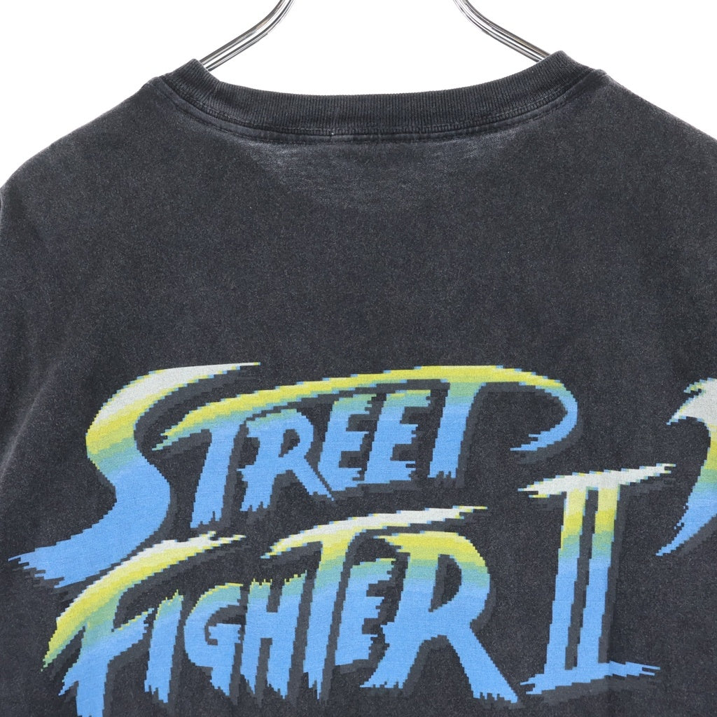 KITH(キス) 25AW ×Capcom Champion Edition Vintage Tee カプコン チャンピオンエディション プリントデザイン クルーネック 半袖Tシャツ カットソー ブラック 25-073-060-0106-4-0