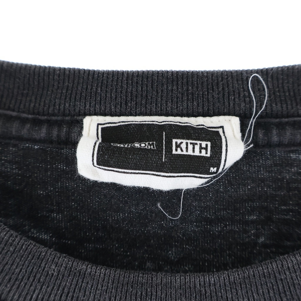 KITH(キス) 25AW ×Capcom Champion Edition Vintage Tee カプコン チャンピオンエディション プリントデザイン クルーネック 半袖Tシャツ カットソー ブラック 25-073-060-0106-4-0