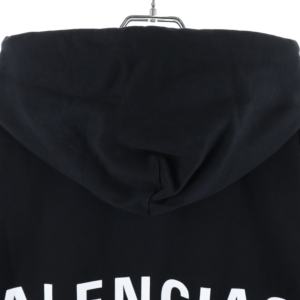 BALENCIAGA(バレンシアガ) 19SS バックロゴオーバーサイズフーディーパーカー 570811 TAV37 ブラック