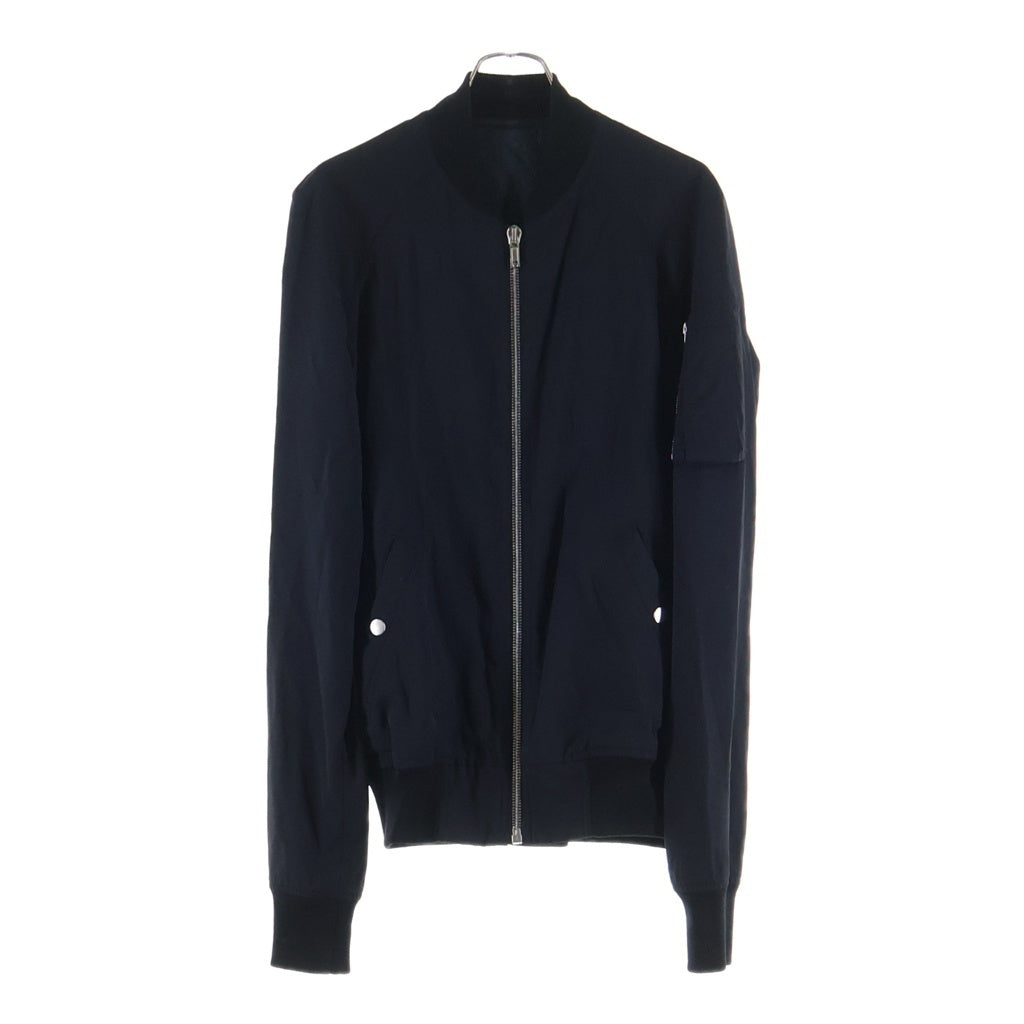 Rick Owens(リックオウエンス) 17SS ビスコースウールフライトジャケット ブルゾン ジップアップ ブラック RU17S9792-WL