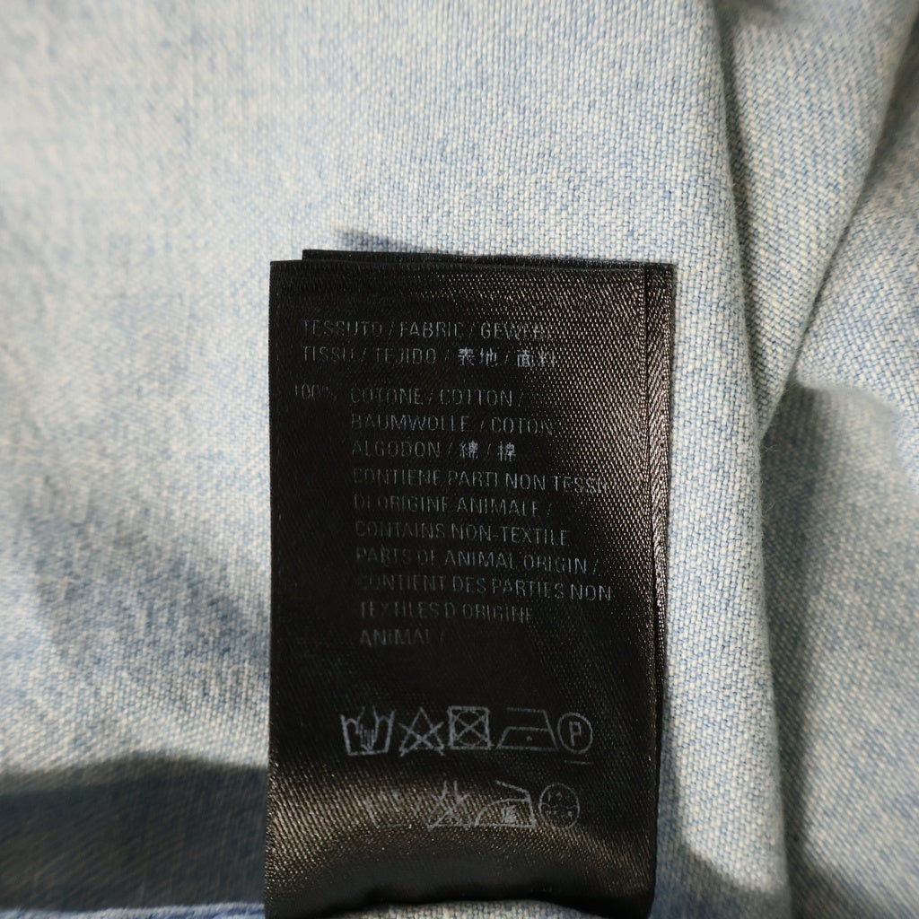 BALENCIAGA(バレンシアガ) 18SS BACK LOGO DENIM SHIRT バックロゴ デニムシャツ 長袖シャツ インディゴ 557578