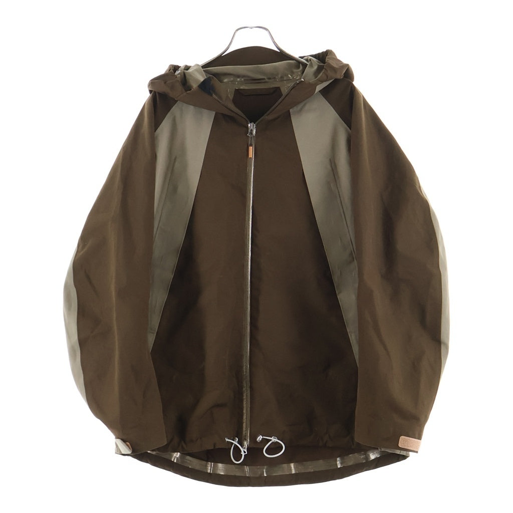 Acne Studios(アクネ ストゥディオズ) TWO-TONE UNLINED PARKA JACKET ツートン ジップアップ マウンテンパーカー ブラウン