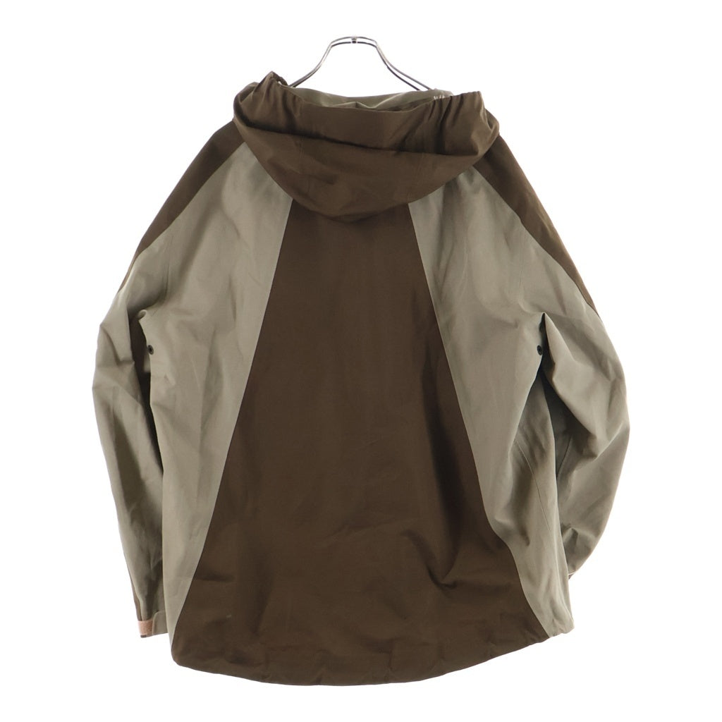 Acne Studios(アクネ ストゥディオズ) TWO-TONE UNLINED PARKA JACKET ツートン ジップアップ マウンテンパーカー ブラウン